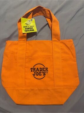 Trader Joe’s Orange Canvas Tote Bag